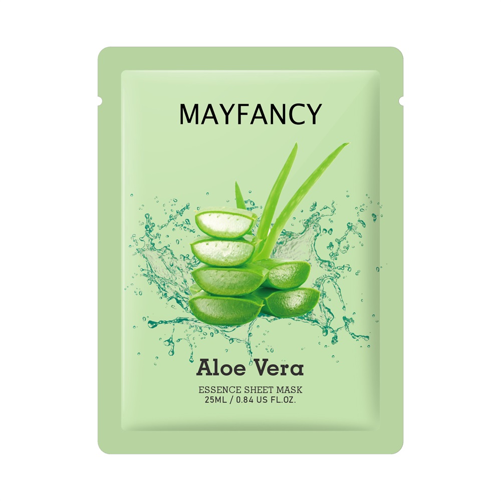 MAYFANCY Natural Beauty Flavors Увлажняющая тканевая маска для лица с алоэ вера